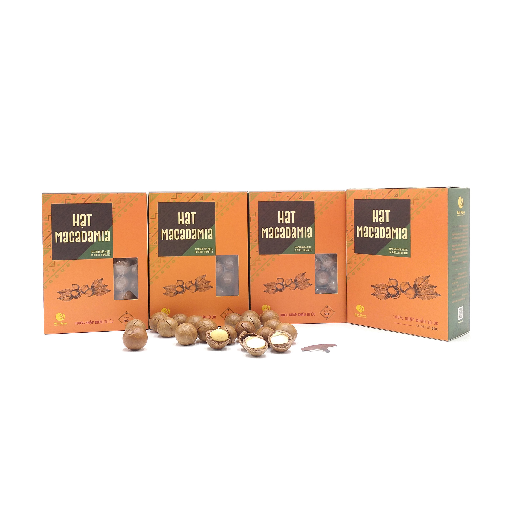 HẠT MACCA ÚC NỨT VỎ LOẠI 1 - HỘP 500G