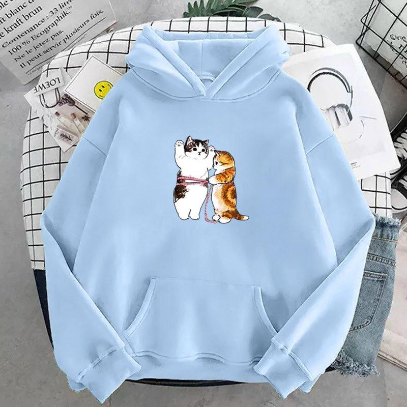 ÁO HOODIE NAM NỮ IN MÈO KUTE (NHIỀU MÀU)