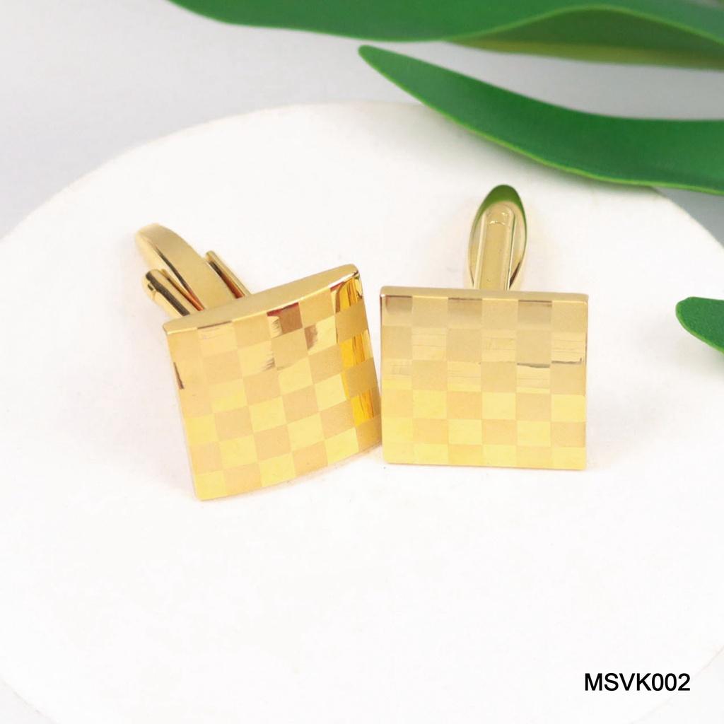 Khuy măng sét Cufflinks màu vàng gold đa dạng mẫu mã - Thomas Nguyen