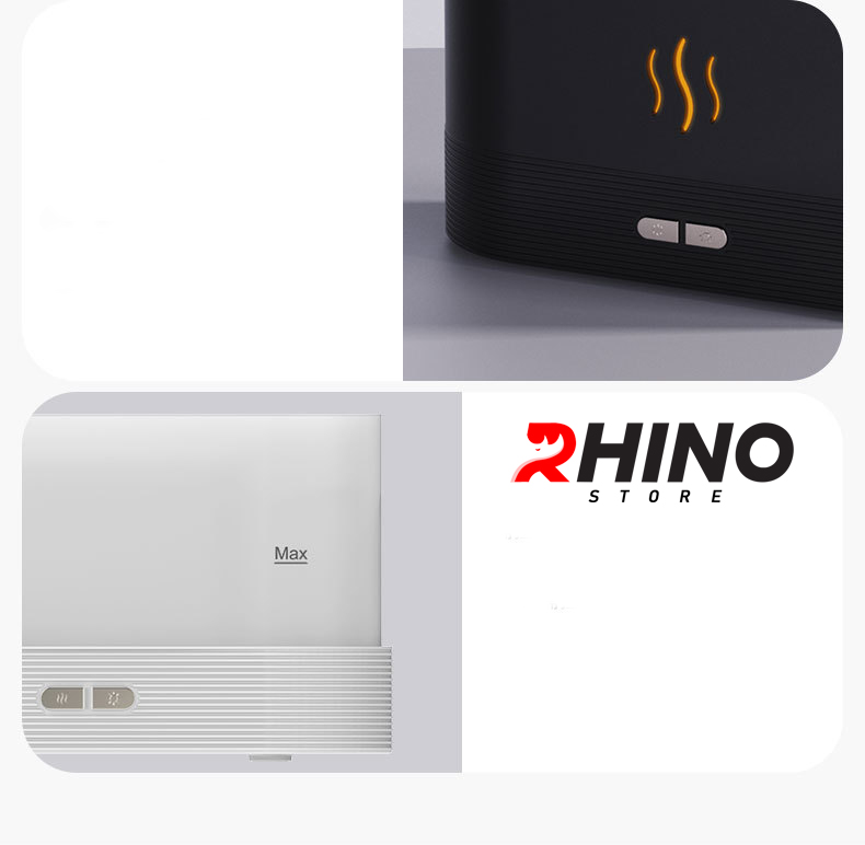 Máy phun sương tinh dầu tạo ẩm Rhino H202 B dung tích 250ml, nhỏ gọn, tự động ngắt khi hết nước - Hàng chính hãng