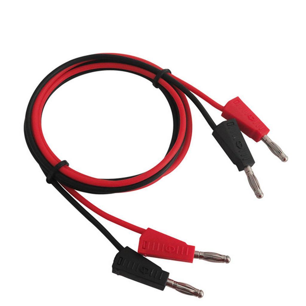 4 Pieces Banana to Banana Plug Test Lead Set, 4mm Stackable Banana Plug Wire Soft Silicone Test Cable Lead for Multimeter