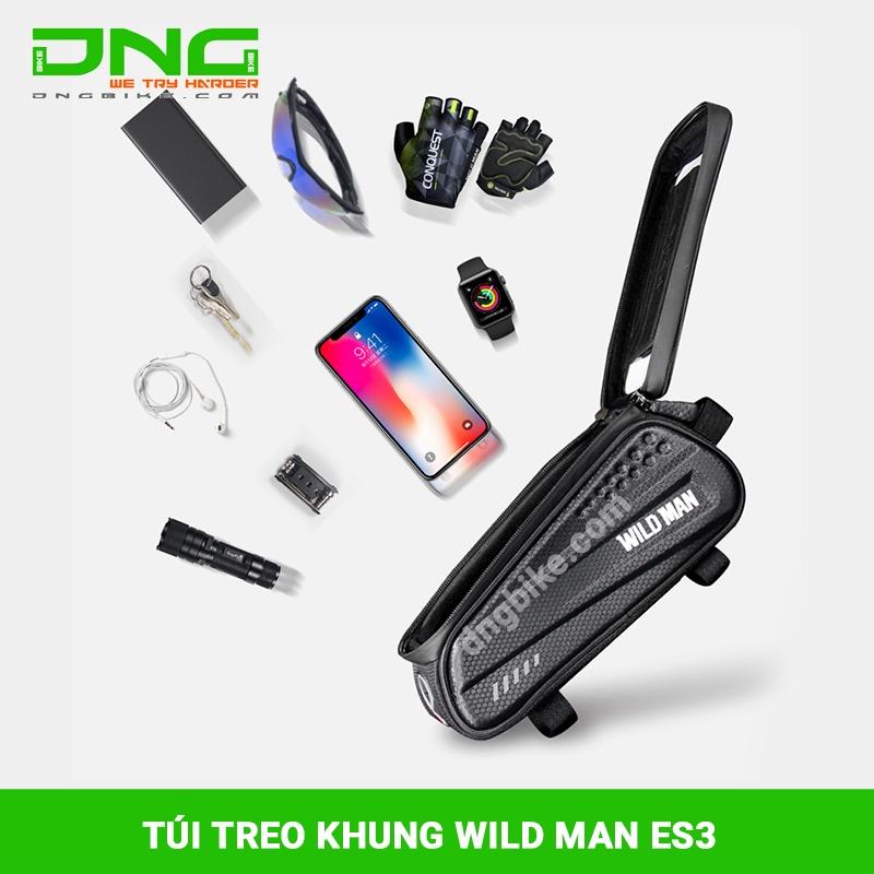 Túi điện thoại treo KHUNG xe đạp chống nước WILD MAN ES3