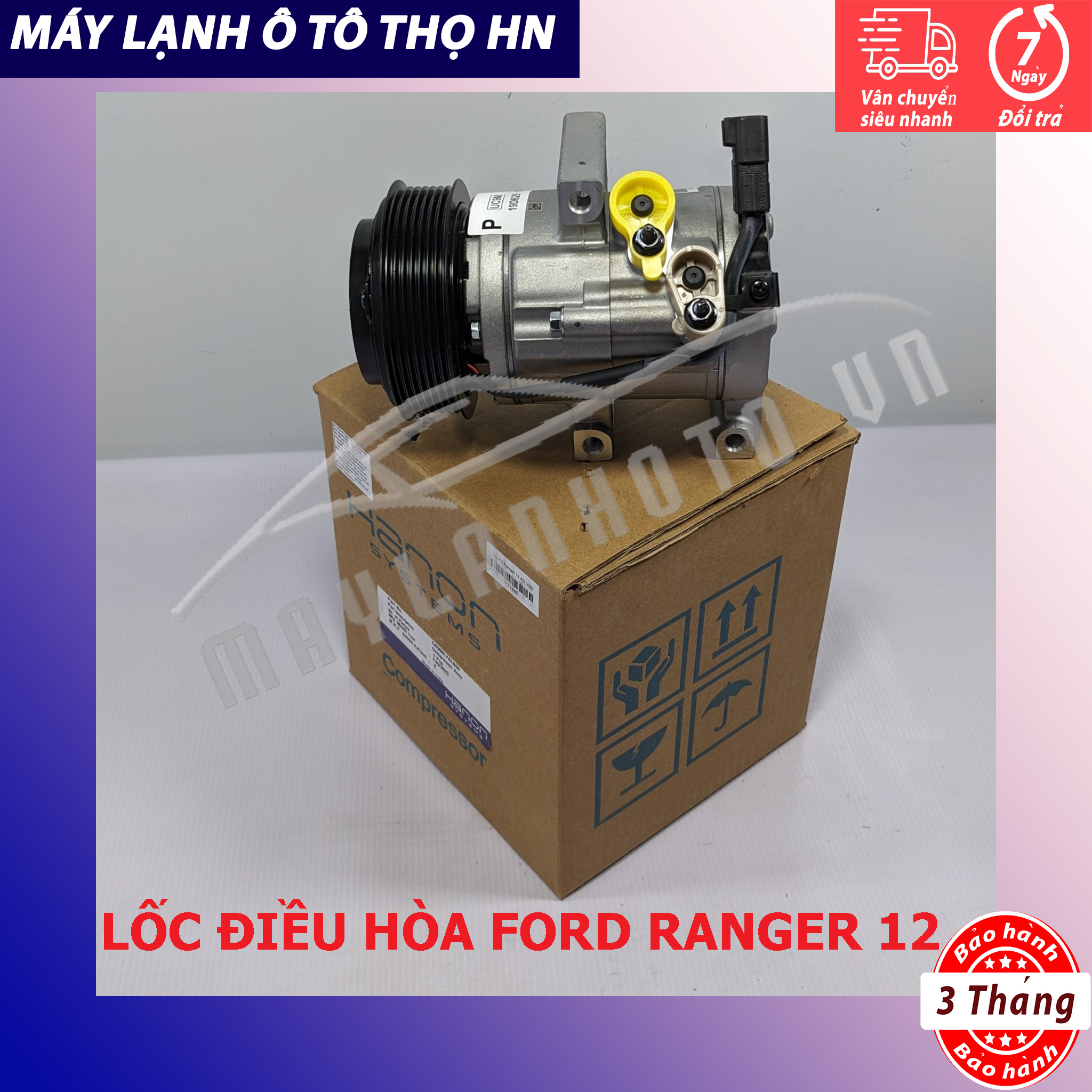 Lốc điều hòa (block,máy nén) Mazda BT50-Ford Ranger 2012 Ấn Độ / Hàn Quốc (hàng chính hãng nhập khẩu trực tiếp)