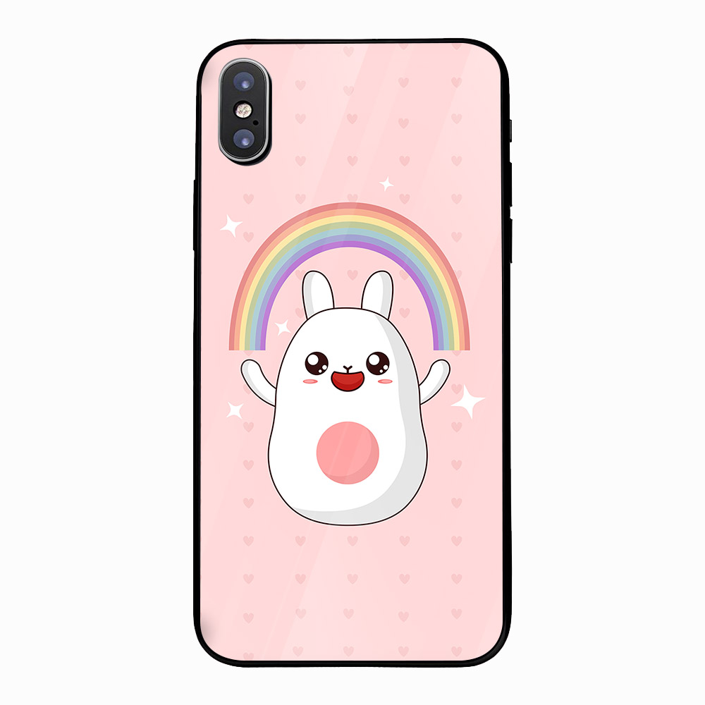 Ốp kính cường lực cho điện thoại iPhone X - Cầu vòng MS ACIKI001