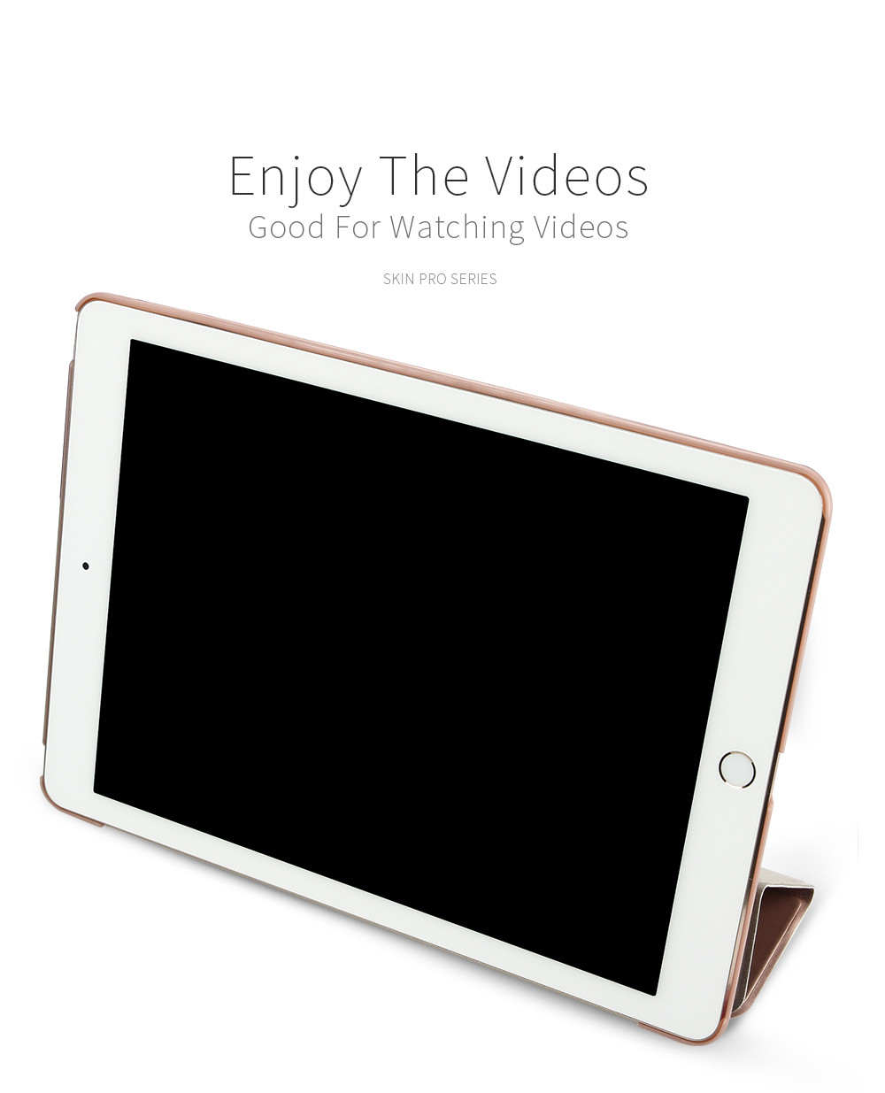 Bao da chính hãng Dux Ducis Skin Pro Series cho iPad 9.7 2018/ iPad 9.7 2017 - Vàng Hồng