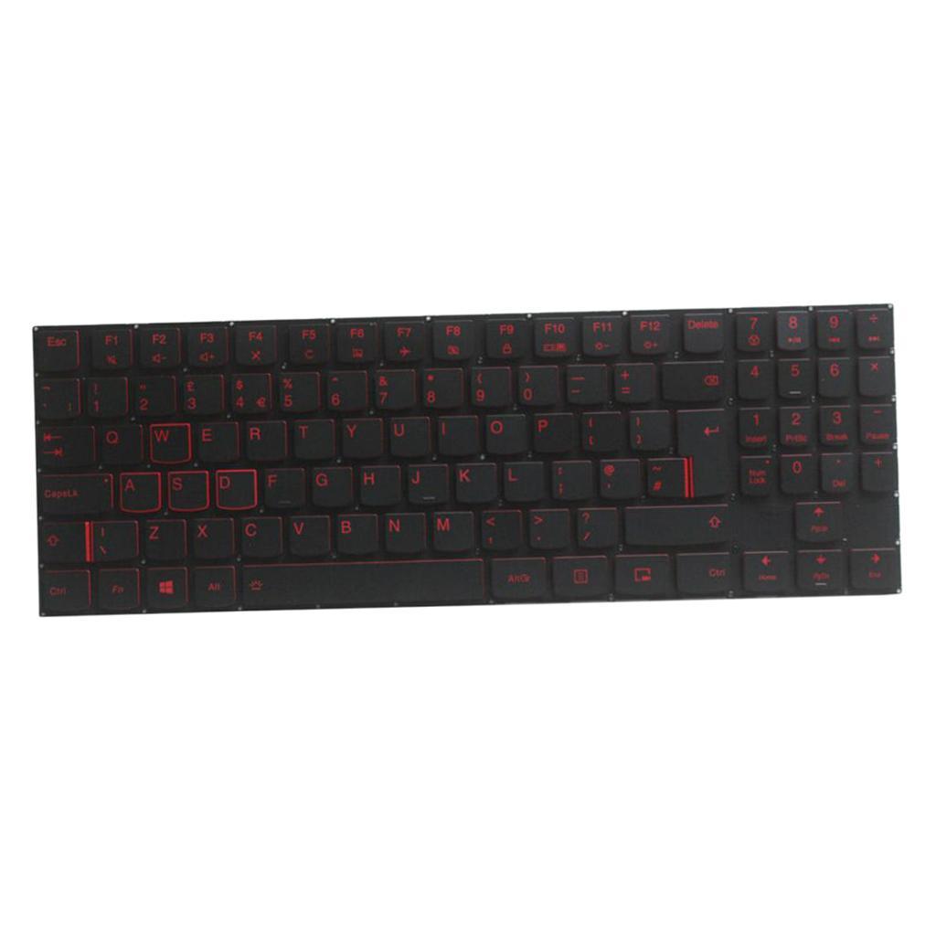 Laptop UK Layout Keyboard Red Backlit Fits For Y520