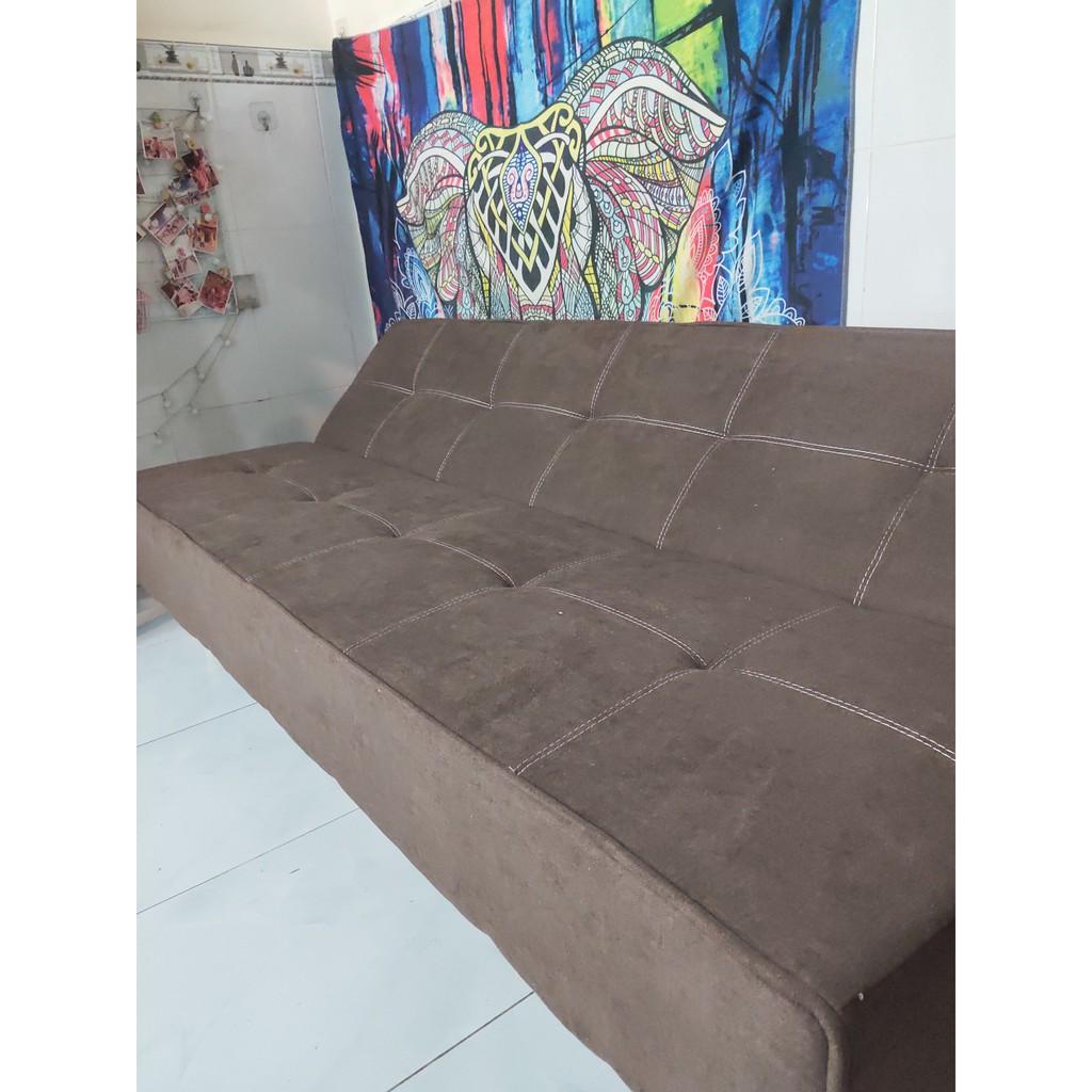 Sofa bed /sofa giường màu nâu . Kích thước 170 x 86 x 38 cm.