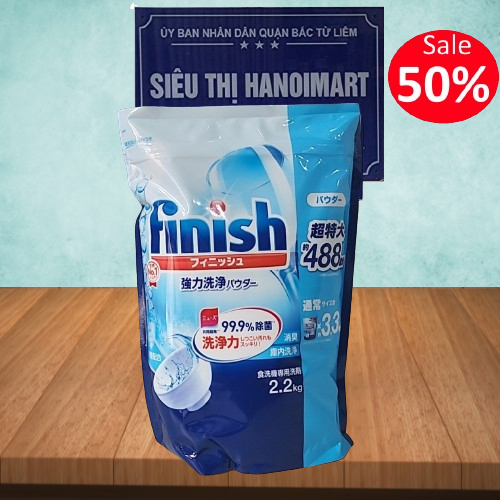 Bột rửa bát Finish 2.5kg thương hiệu rửa chén đĩa tự động số 1 thế giới