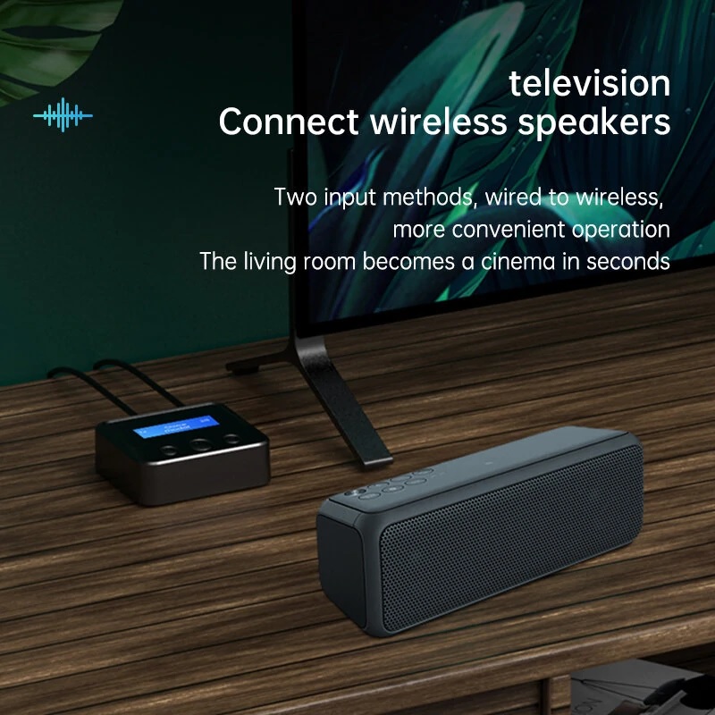 SOAIY Thiết Bị Phát Nhạc Không Dây Bluetooth 5.0 Màn Hình LCD C39S - Hàng Nhập Khẩu