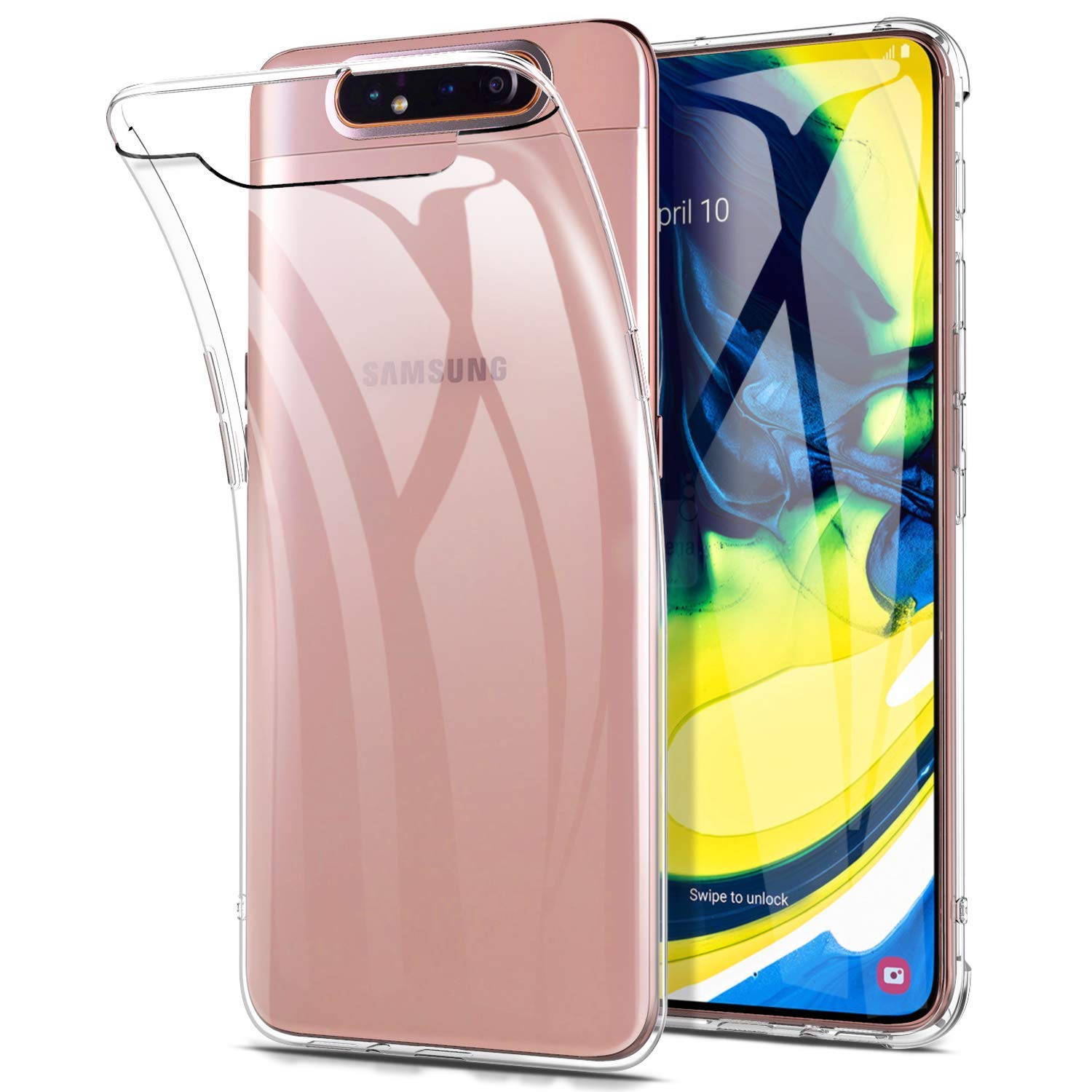 Ốp lưng silicon dẻo trong suốt cho Samsung Galaxy A80 / A90 hiệu Ultra Thin siêu mỏng 0.6mm - Hàng nhập khẩu