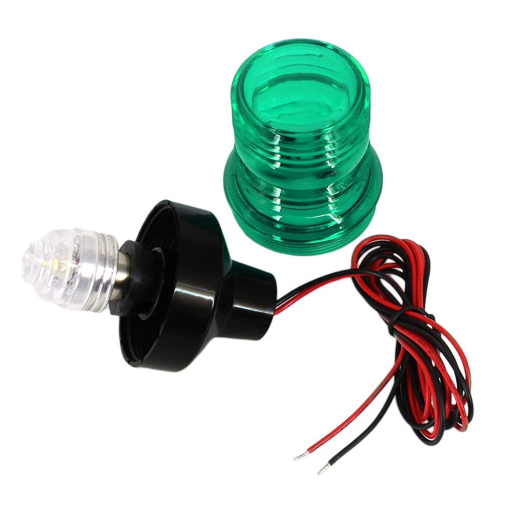 Waterproof Boat Yacht LED Navigation 12V/24V Green 360 Warning Signal Light