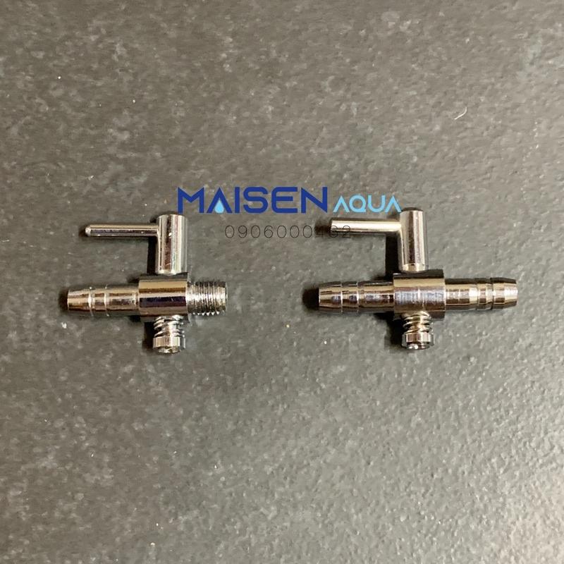 Van chia oxy, van chia khí điều chỉnh inox ren vặn và van nhét 2 đầu