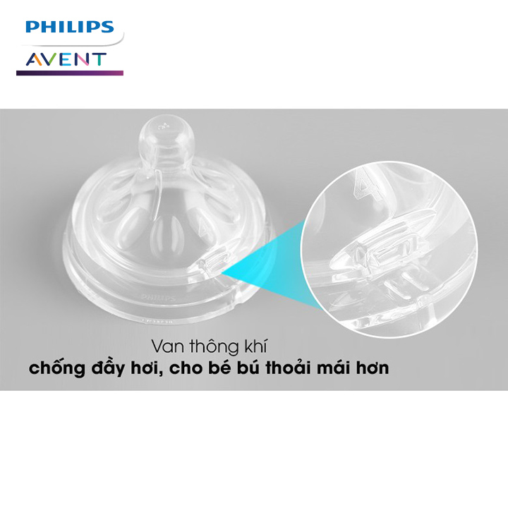 Núm ty Philips Avent ( Vỉ 2 núm ti ) mô phỏng tự nhiên Ty giả cho bé từ sơ sinh chống sặc, chống đầy hơi Tặng móc khóa xinh xắn thương hiệu Bamboo Life