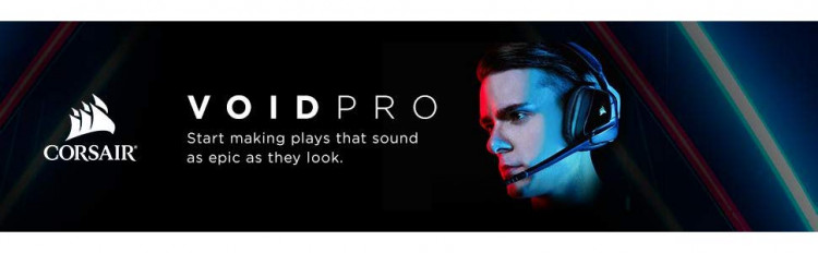 Tai nghe Corsair VOID PRO RGB Wireless - Hàng chính hãng