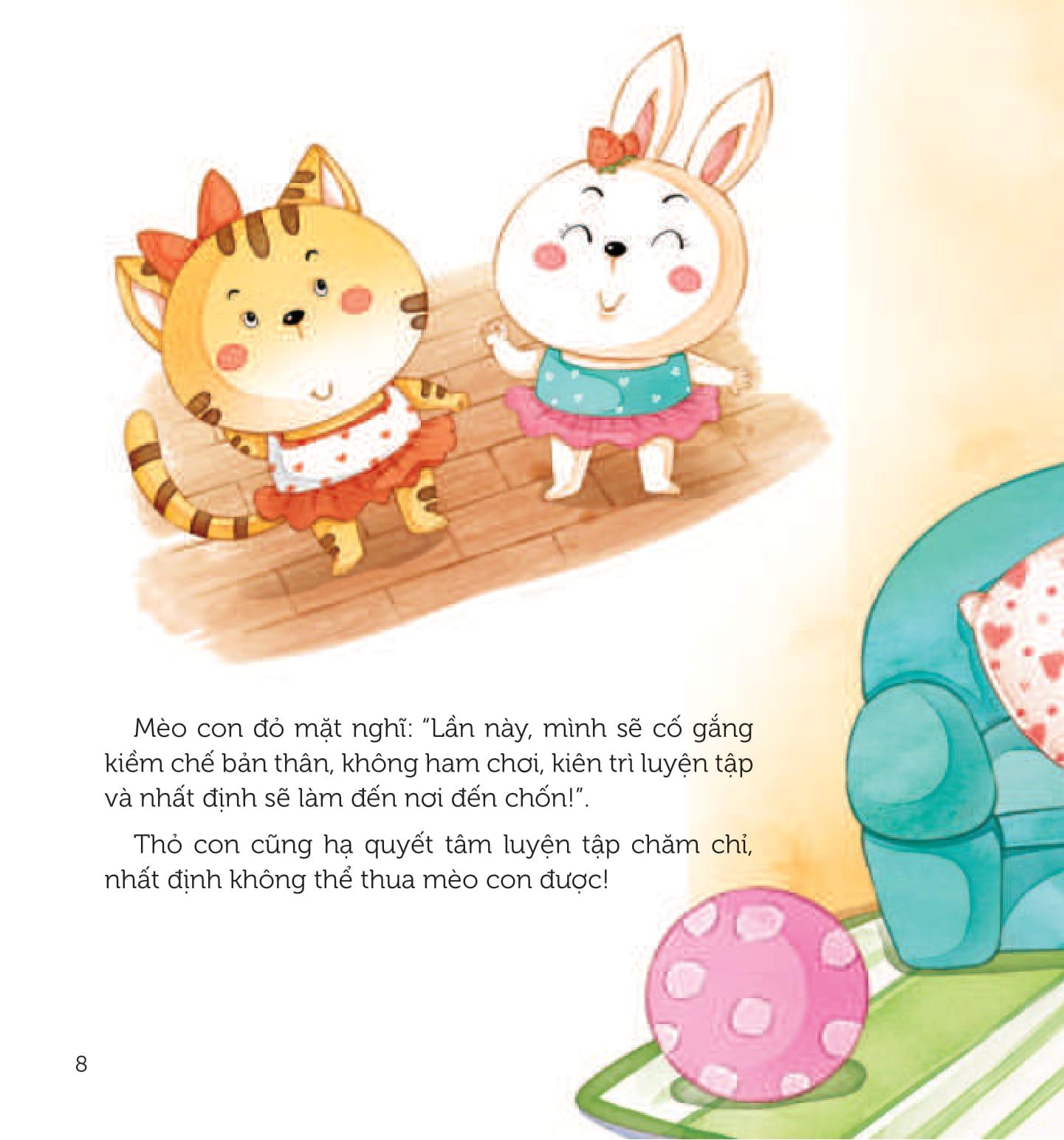 Sách - Nuôi Dưỡng Tố Chất Thành Công - Kiên Nhẫn Theo Đuổi Mục Tiêu - Mèo Con Học Múa