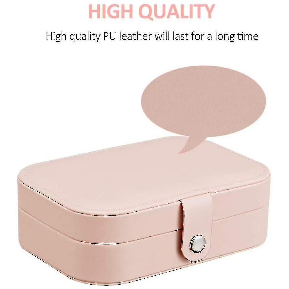 Hộp đồ trang sức tổ chức Travel PU Leather-Jewelry-Storage