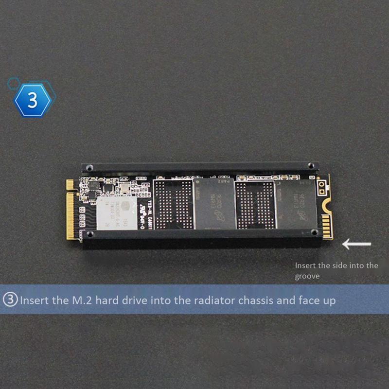 Bộ tản nhiệt ổ cứng M2 SSD 2280 NVME SSD màu đen