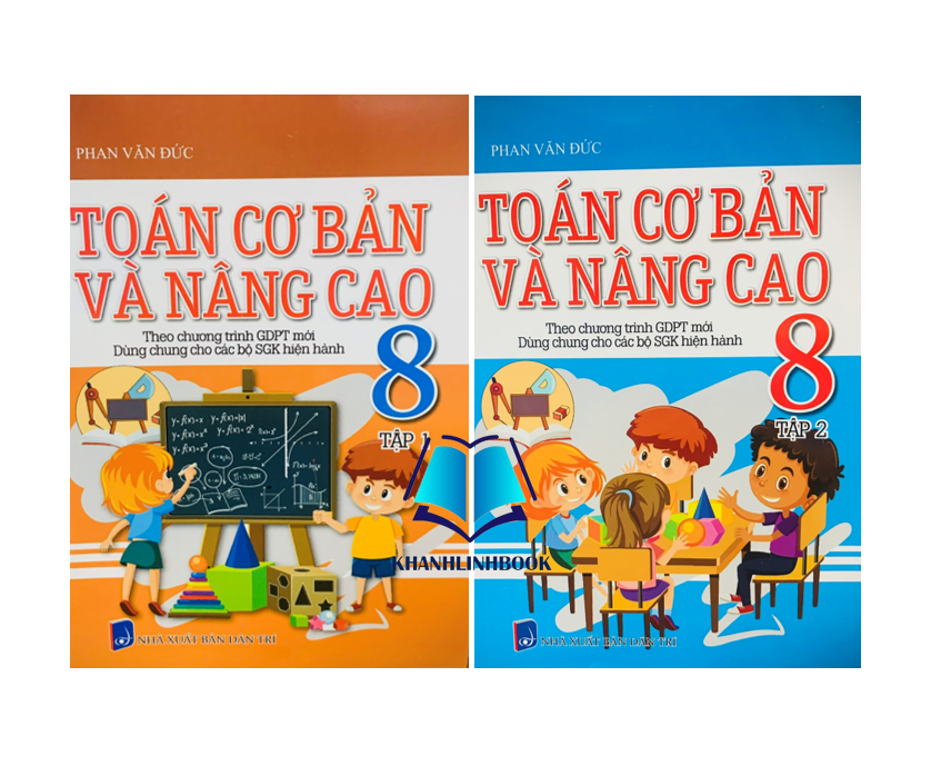 Sách - Combo toán cơ bản và nâng cao 8 - tập 1 + 2