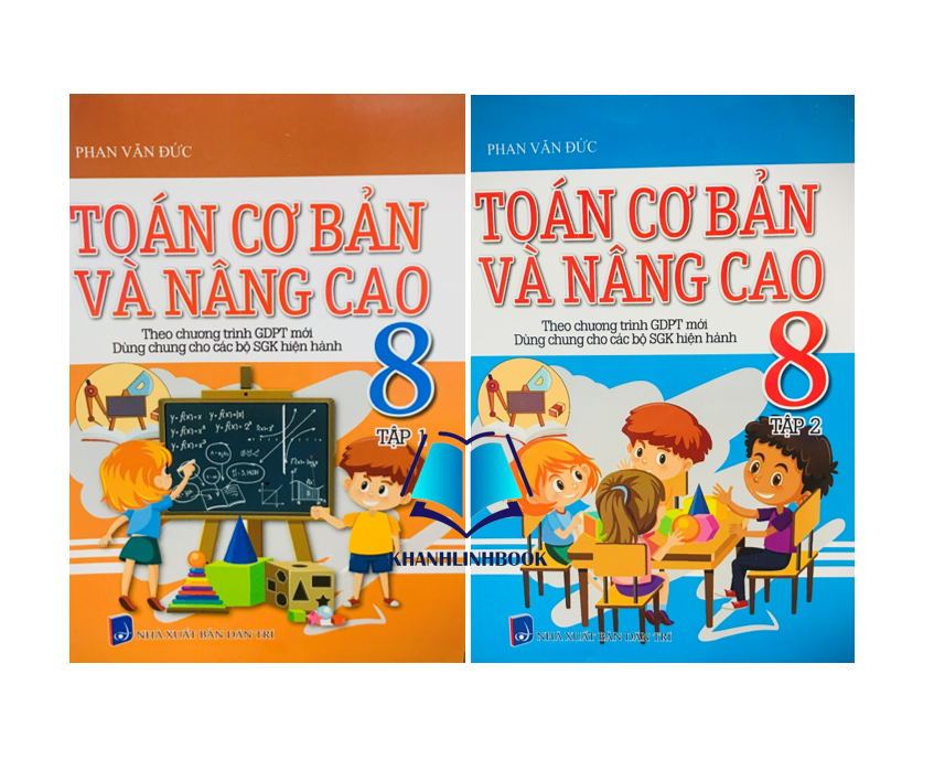 Sách - Combo toán cơ bản và nâng cao 8 - tập 1 + 2 ( theo chương trình GDPT mới )