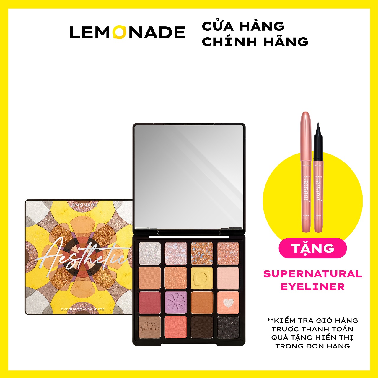 Bảng phấn mắt Lemonade Aesthetic Eyeshadow Palette Version 2 20.8g