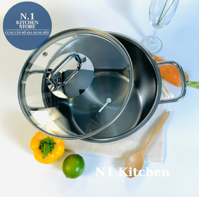 Nồi inox cao cấp Korkmaz Perla thân cao Thổ Nhĩ Kỳ - Bảo hành 4 năm - Hàng Chính Hãng