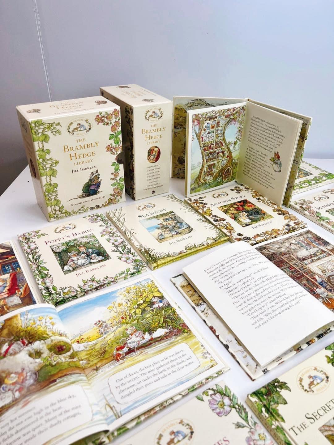 The Brambly Hedge Library Collection - 8 Books ( Miền Dâu Dại Bản Tiếng Anh) | Sách Nhập Khẩu