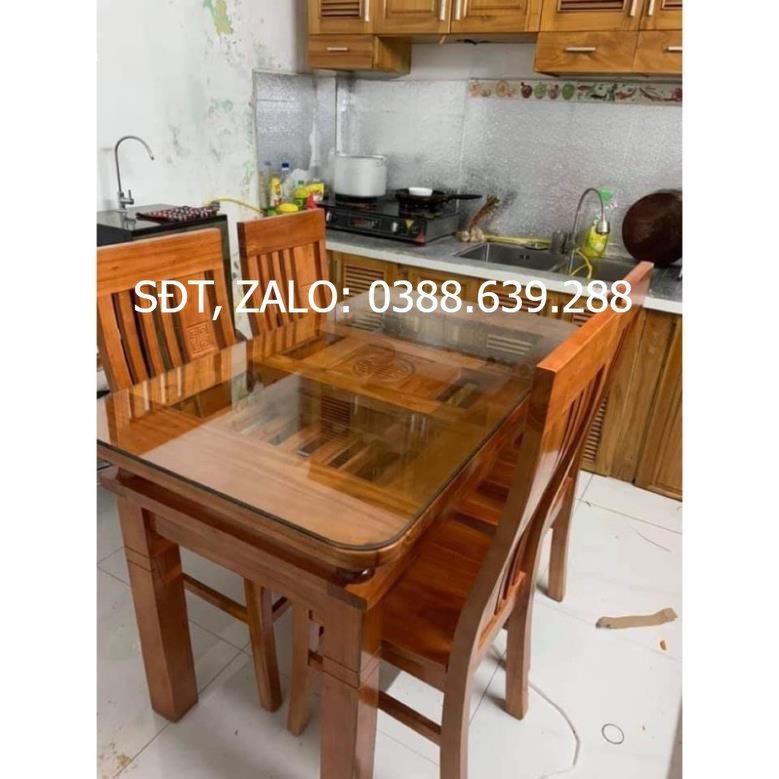 Hàng HOT GIÁ SỈ bàn ghế ăn xoan ta 1m2 (4ghế) cho phòng bếp
