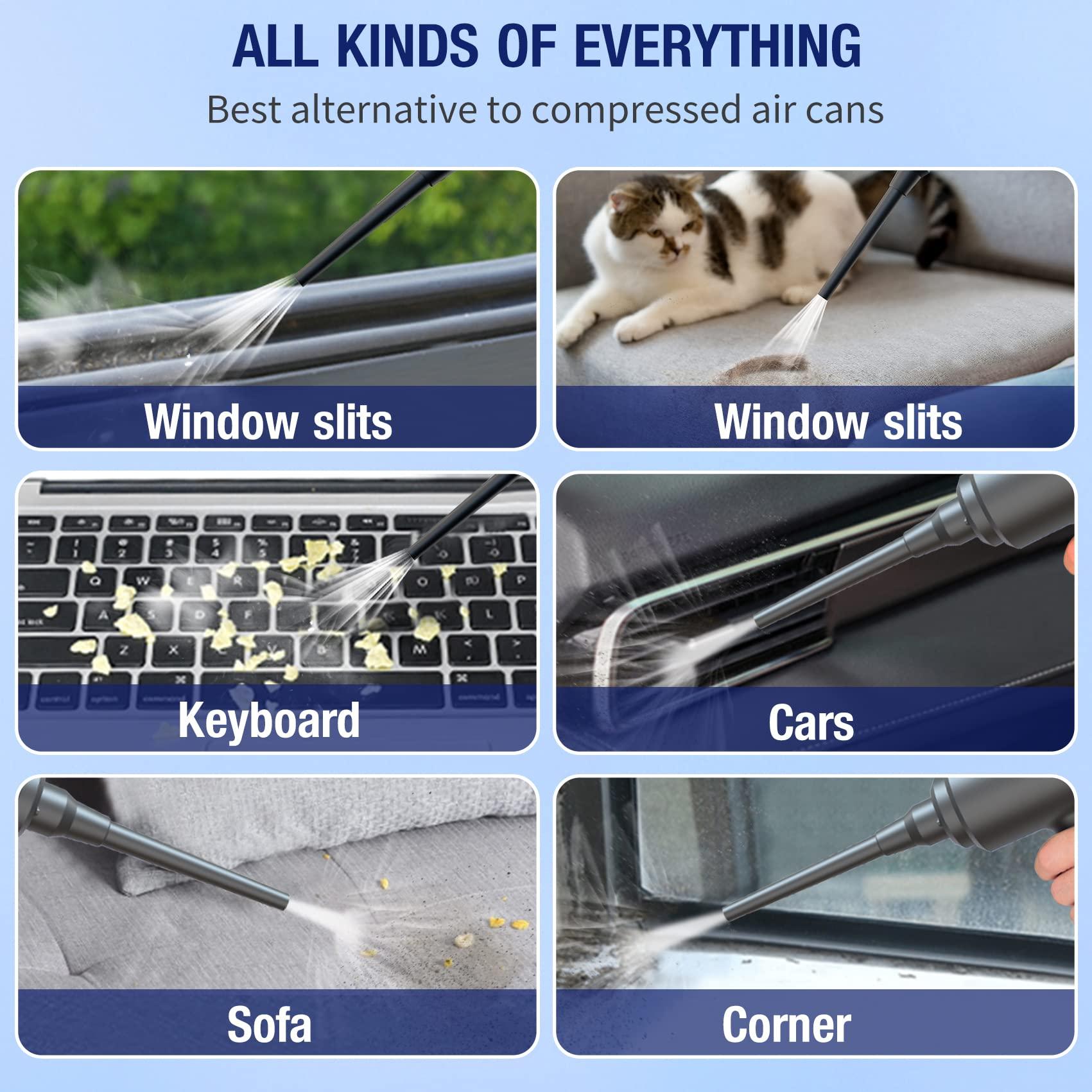 500 Watts điện Duster điện, máy nén khí điện tử máy bay điện tử 40000 RPM Súng không khí đóng hộp cho máy tính để làm sạch bàn phím máy tính