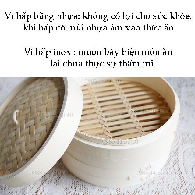 Lồng hấp, xửng hấp bánh, đồ ăn, rau củ, thịt cá - Làm từ tre an toàn cho sức khỏe