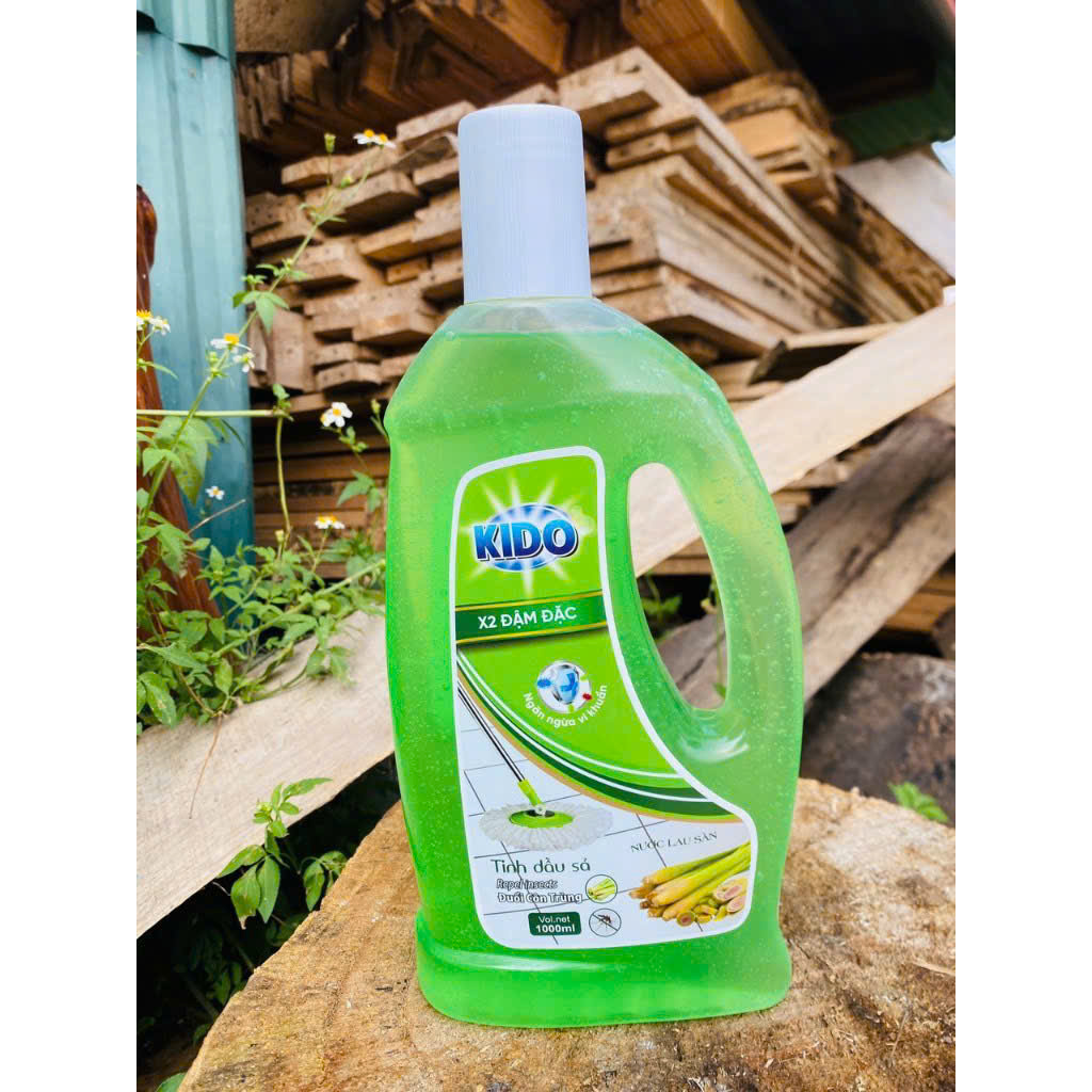 Nước Lau Sàn KIDO Hương Sả Chanh 1 Lít - Sạch Khuẩn,Thơm Mát