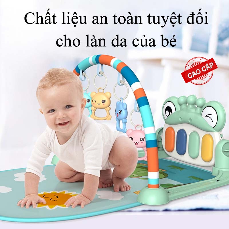 Thảm Nhạc Cho Bé Sơ Sinh Nằm Chơi Piano Gym Little Baby Đồ Chơi Cho Bé Sơ Sinh Vận Động 4 Giác Quan Thông Minh Hình Thú Đáng Yêu Thảm Chơi Cho Bé Kết Hợp Vận Động Có Cảm Biến Âm Nhạc