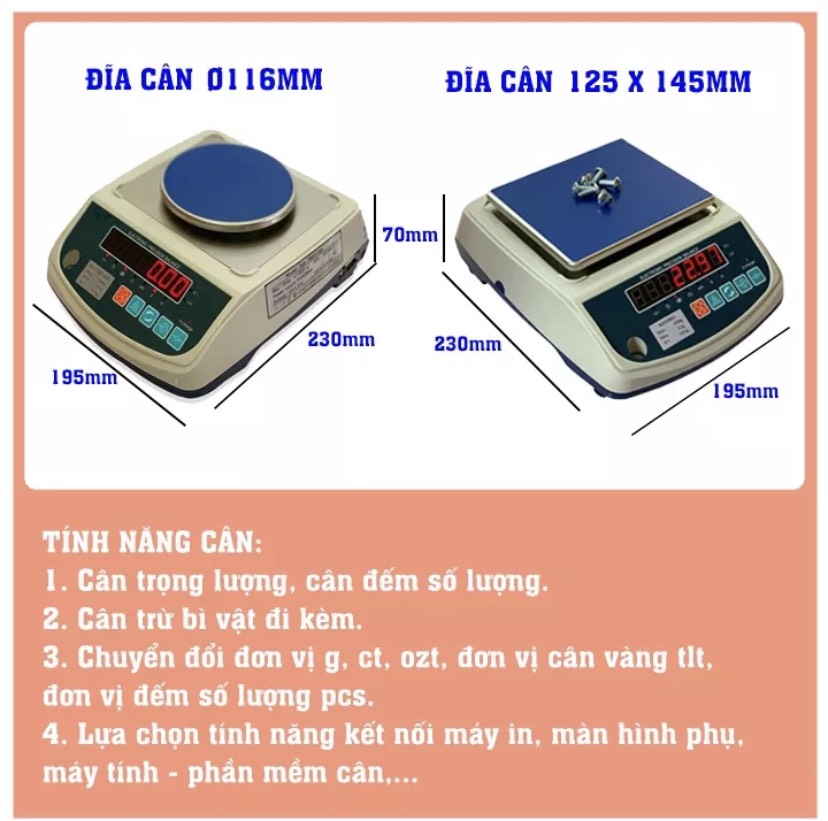 CÂN KỸ THUẬT KD-TBED 300g, 600g, 1200g, 3000g/0.01g (cân điện tử 2 số lẻ) Kèm khay [ CÂN HOÀNG MINH PHÁT