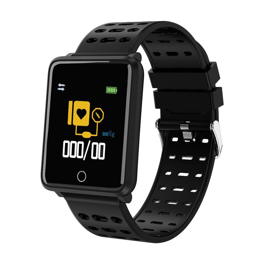 F3 Sports Smartwatch Alarm Clock 180mAh Bracelet Men Women Pedometer Black