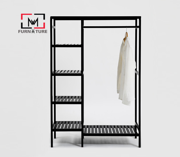 GIÁ TREO QUẦN ÁO TIỆN LỢI GỖ THÔNG NHẬP KHẨU HÀNG LẮP RÁP THÔNG MINH HÀN QUỐC - DOUBLE CLOSET