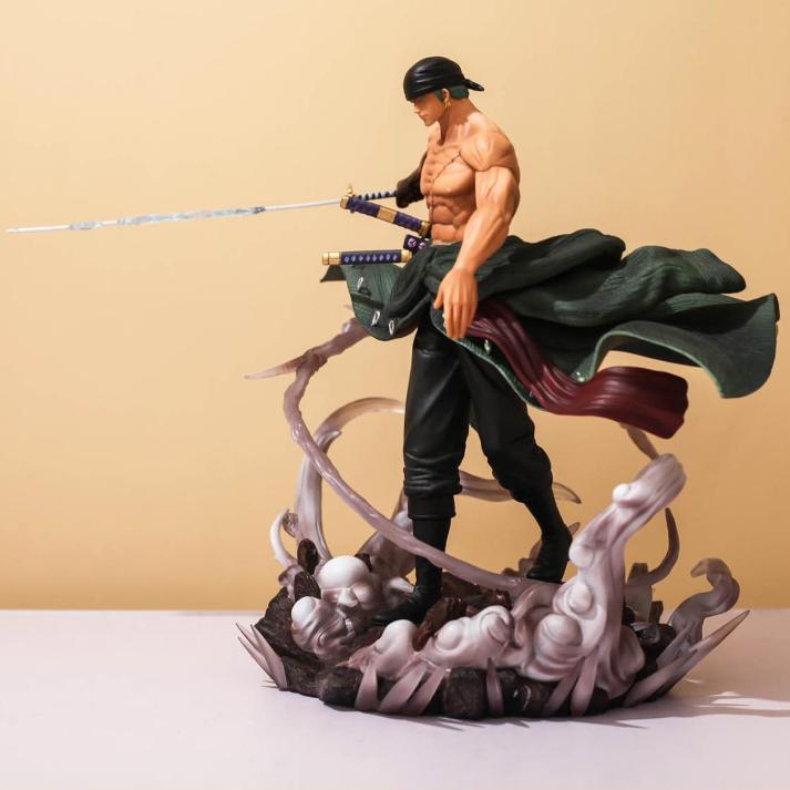 Mô Hình Zoro Sử Dụng Enma Siêu Ngầu 28cm 2 Đầu 2 Tay Mô Hình One Piece Cao Cấp, Figure Mô Hình Anmie One Piece Luffy Vu