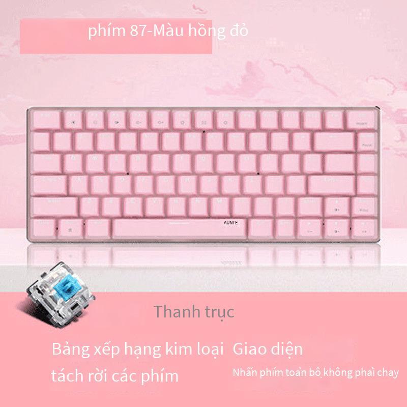 Đặc Biệt Đen Hầu Tước AK33 Hồng Bàn Phím Cơ Xanh Trục Đỏ Trục Bé Gái Dễ Thương Văn Phòng Tại Nhà Trò Chơi Full Phím Không Bấm Bàn Phím