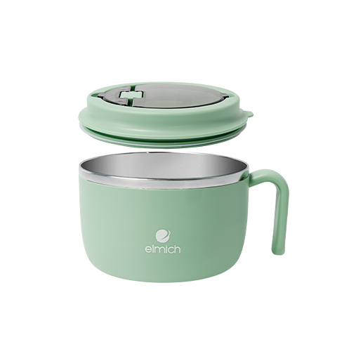 Bát Úp Mì Inox 304 Elmich EL1392 1.4L, Hàng Chính Hãng, Tay Cầm Tiện Lợi, Có Van Hơi - JoyMall