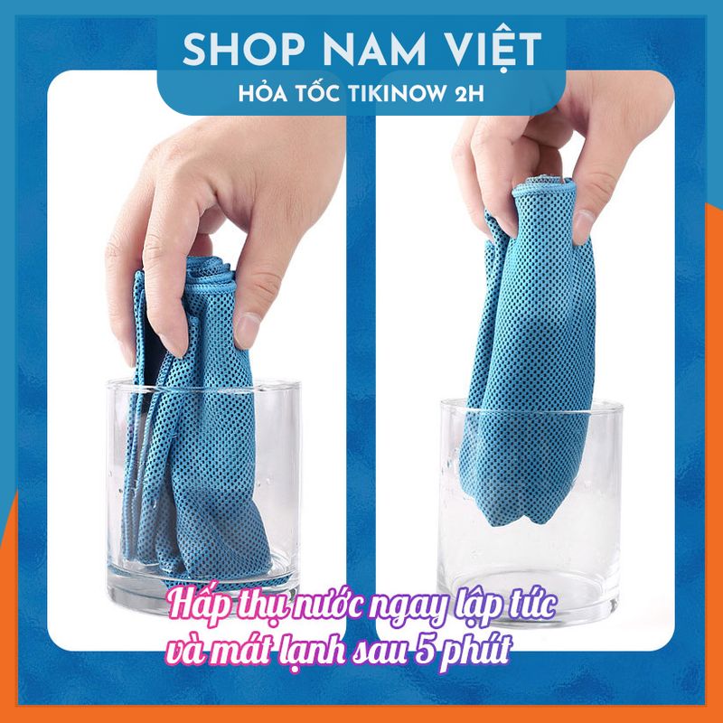 Khăn Lạnh Thể Thao Nhanh Khô Thấm Mồ Hôi Mát Lạnh