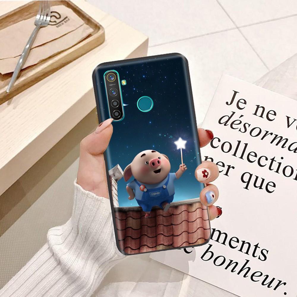 Ốp lưng dành cho điện thoại Oppo A92 Silicon dẻo hình Heo Con Dễ Thương