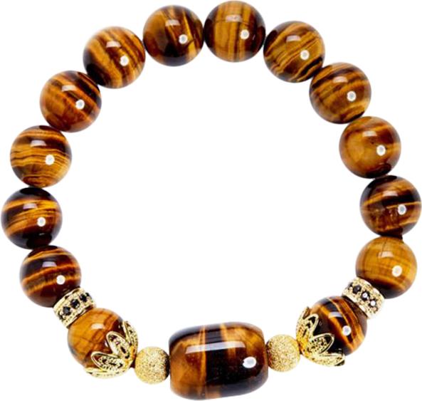 Vòng Đá Mắt Hổ Phối Lu Thống Ngọc Quý Gemstones VT59