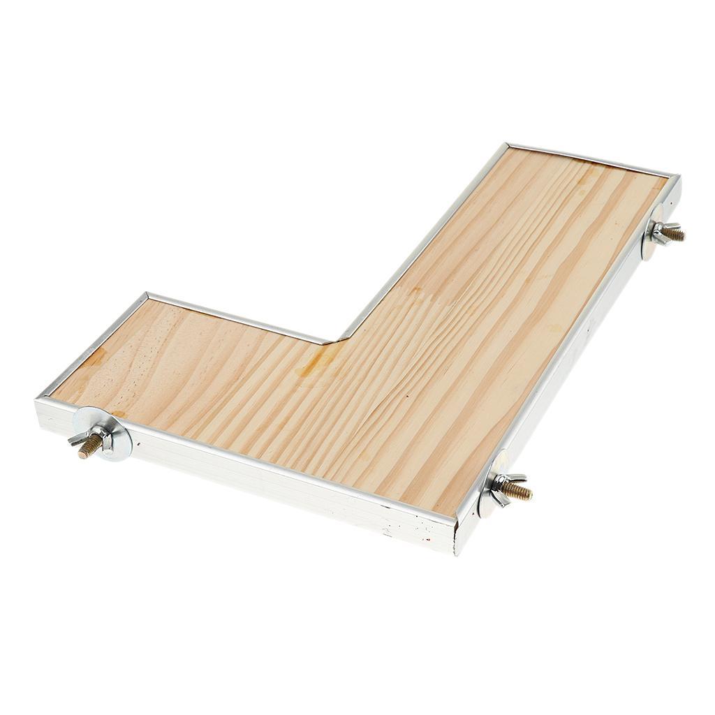 Anti Chew Pet Wooden L-shaped Board Hamster Guinea Pig Gerbil Pedal Toy