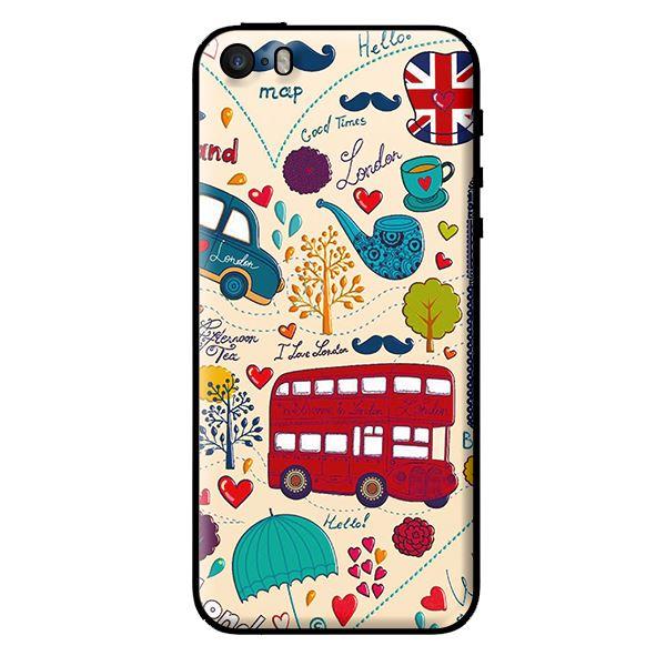 Ốp in cho iPhone 5s Họa Tiết Xe Buýt - Hàng chính hãng