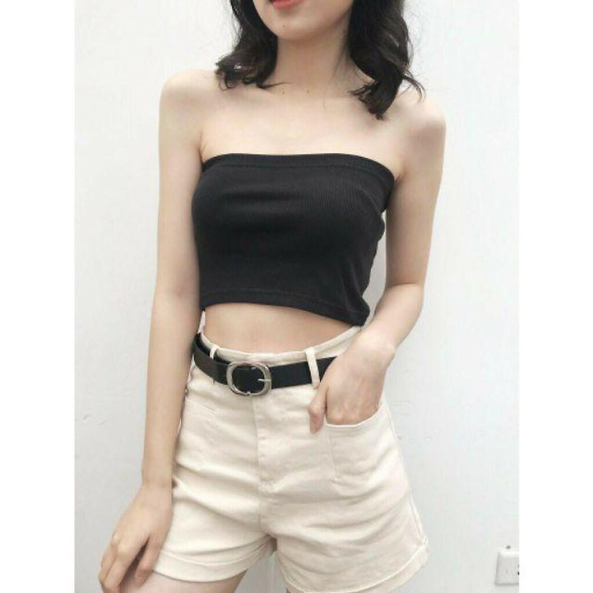 Áo Ống croptop Thun kiểu - hồng