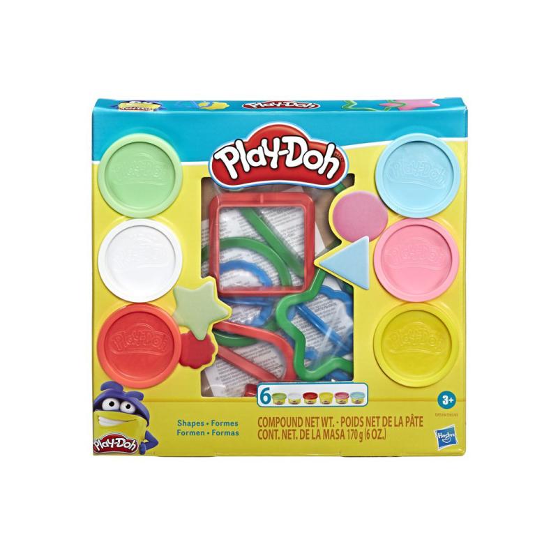 Đồ Chơi PLAYDOH Combo Khuôn Tạo Hình Cơ Bản Và Bột Nặn 4 Màu Mini CBE8534/E8530-23241