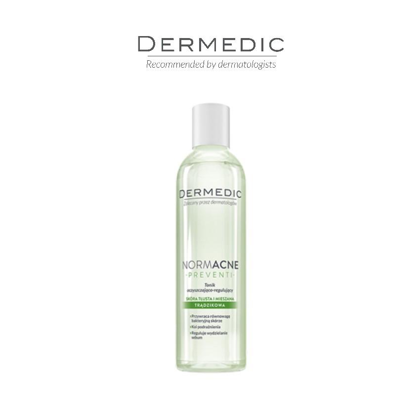 Toner làm dịu cho da dầu mụn Dermedic Normacne Cleansing And Regulating Skin 200ml