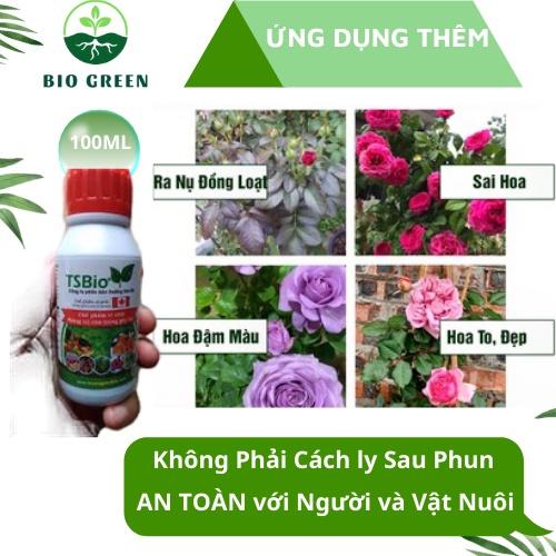 Phân bón hữu cơ vi sinh, chế phẩm sinh học TSBIO 100ml,vi lượng,tăng trưởng cho cây cảnh, thuốc trừ sâu sinh học