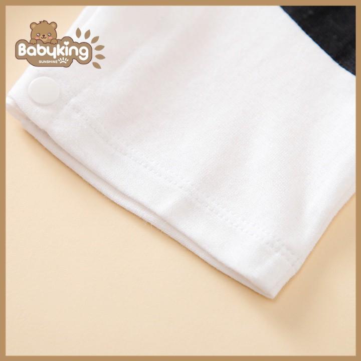 BodySuit,áo liền quần dễ thương ngắn tay kiểu chim thiên nga cho bé gái (029A), cotton 100%,thương hiệu Aiueo Nhật Bản