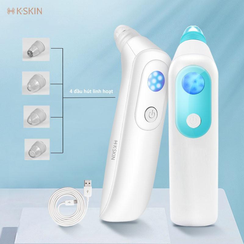 Máy hút mụn đầu đen siêu mạnh KSKIN KD802 4 đầu hút, thu nhỏ lỗ chân lông và làm mịn da