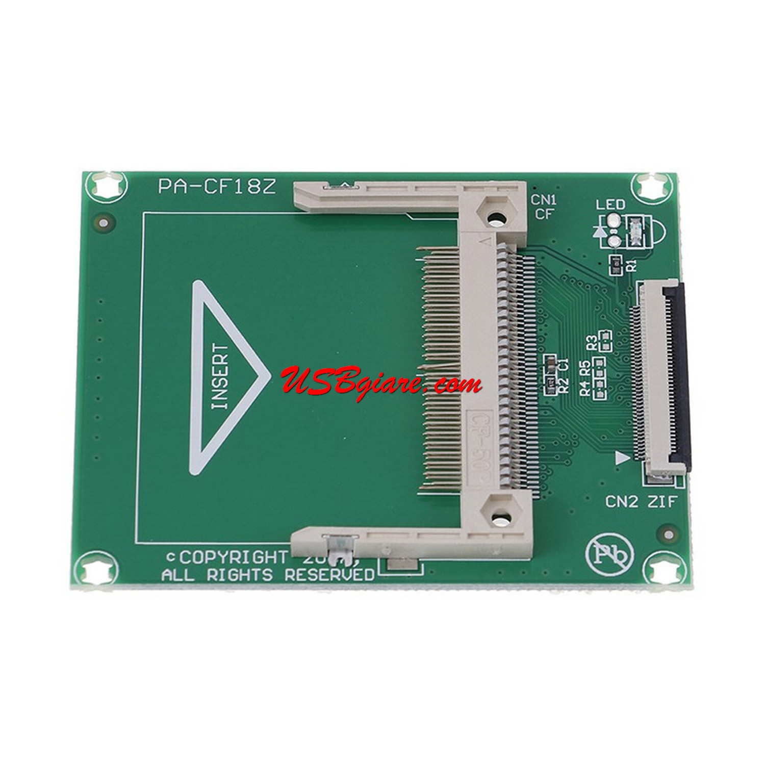 Thẻ chuyển đổi 50 Pin CF Card to 1.8 "CE ZIF SSD Adapter Converter for Computer Laptop