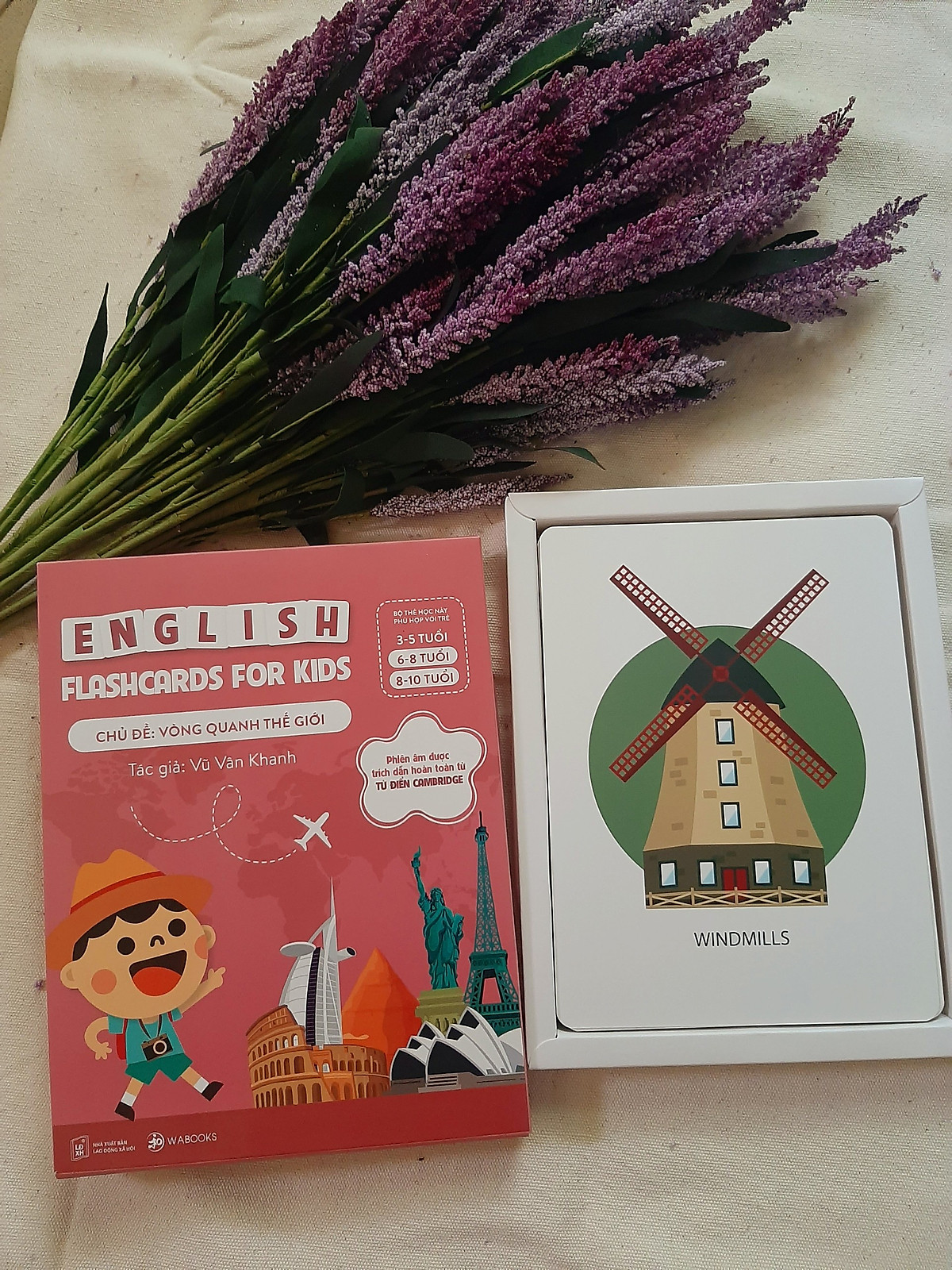 Flashcards - Bộ 30 Thẻ Học Thông Minh Song Ngữ Tiếng Anh Phiên Âm chuẩn CAMBRIDGE - Chủ đề : Vòng Quanh Thế Giới Cho Bé Từ 3 - 10 tuổi